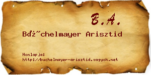 Büchelmayer Arisztid névjegykártya